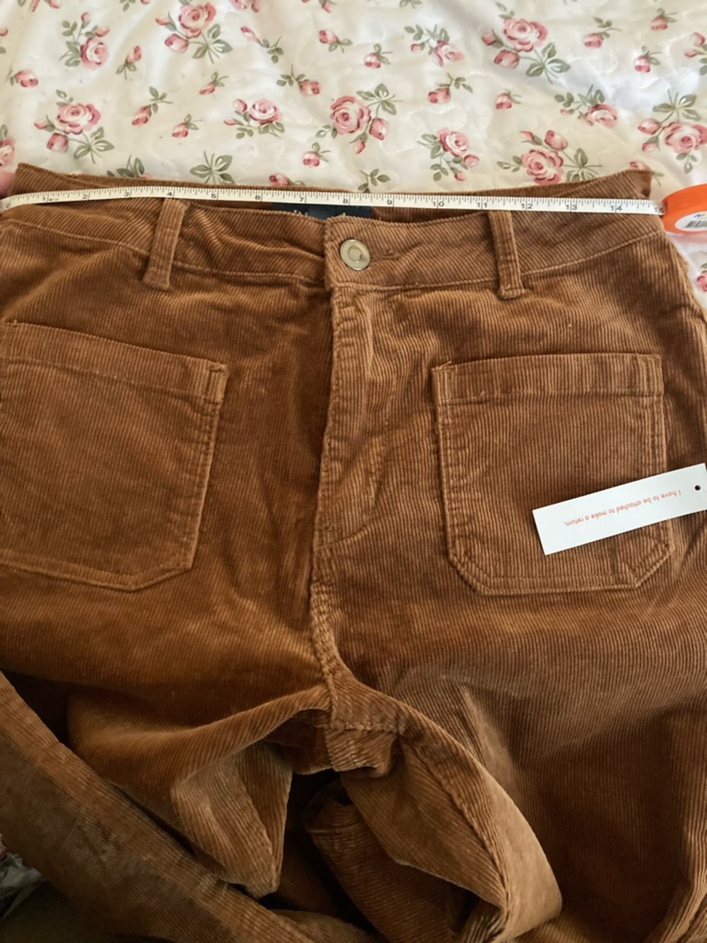 NWT ModCloth All Aboard For Corduroy Flare-Leg Pants ****read note - Picture 6 of 6